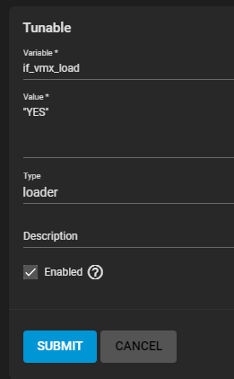 SystemTunablesVmxload